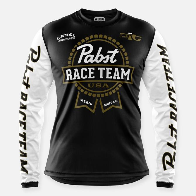 Webig PBR Race Team Jersey Black-White-Gold