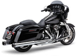 COBRA 4" DUAL CUT TIP SLIP-ON CHROME FLH/FLT 95-16