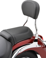 COBRA SHORT ROUND SISSY BAR W/PAD CHROME HON AERO 750 04-16