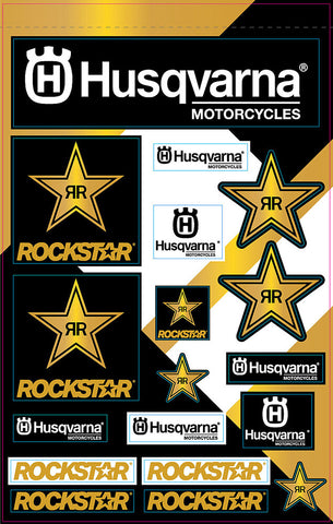 D-COR HUSQVARNA RACING DECAL HUS RACING DECAL SHEET