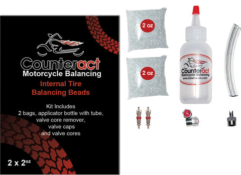 COUNTERACT Tire Balancing Beads w/Installation Bottle