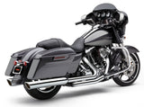COBRA 909-TWINS 4" SLIP-ONS CHROME FLH/FLT 95-16
