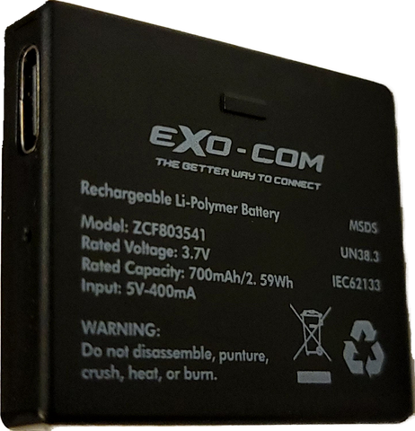 UCLEAR EXO-COM REPLACEMENT SPARE BATTERY