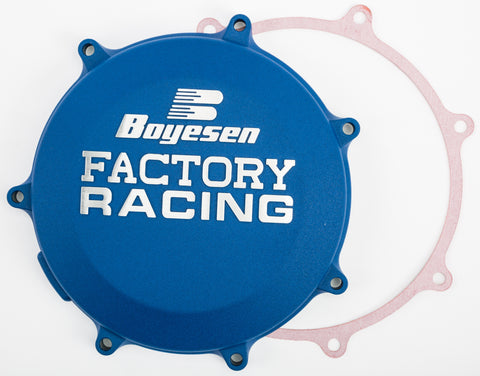 BOYESEN FACTORY RACING CLUTCH COVER KAWASAKI BLUE