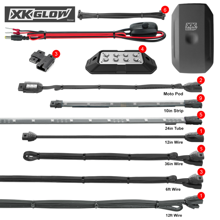 XK GLOW LED Underglow Kit