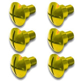 Suzuki Factory Aluminum Fork Guard Bolts Yellow 2002-2025
