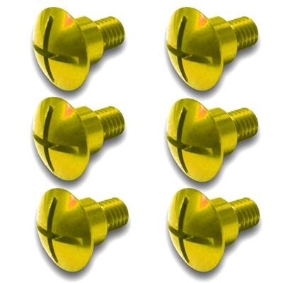 Suzuki Factory Aluminum Fork Guard Bolts Yellow 2010-2022