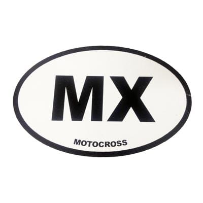 MX Oval Window Sticker