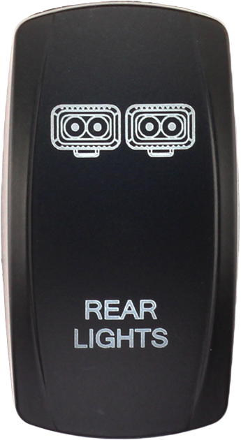 XTC POWER PRODUCTS Dash Switch Rocker Face — Rear Switch Components