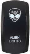DASH SWITCH ROCKER FACE ALIEN LIGHTS [630-1033]