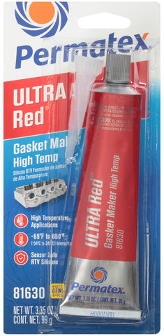 PERMATEX Ultra Red High-Temp RTV Silicone