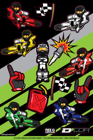 D-COR Sticker Sheet