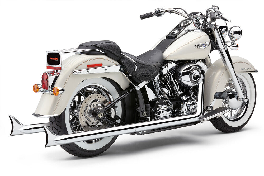 COBRA BAD HOMBRE TRUE DUAL FISHTAILS CHROME SOFTAIL 12-17