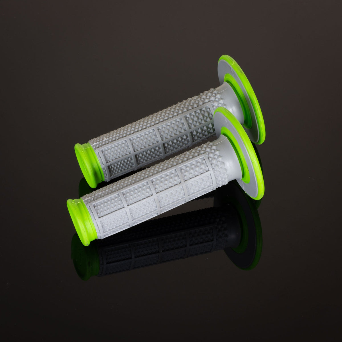 Renthal MX Dual Compound Grips Tapered Green H/Waff
