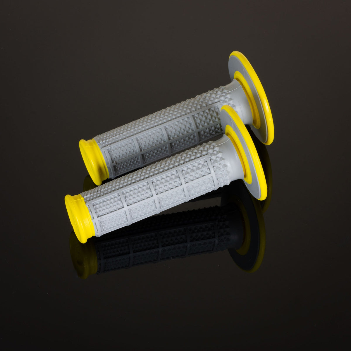 Renthal MX Dual Compound Grips Tapered Yellow H/Waff
