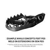 Nihilo Concepts Foot Peg Weld On Extensions