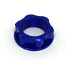 Steering Stem Nut & Bolt Blue M22X30-P1.0 H12