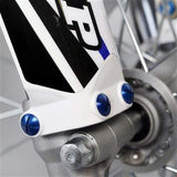 Nihilo Concepts Yamaha Factory Aluminum Fork Guard Bolts Blue Yamaha 2005-2022