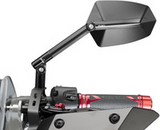 Puig Hi-tech Mirror Retro Left Black